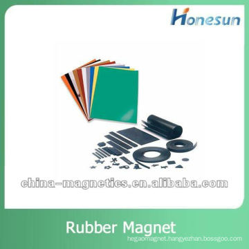 flexible rubber magnet sheet coated PVC / self-adhesive
